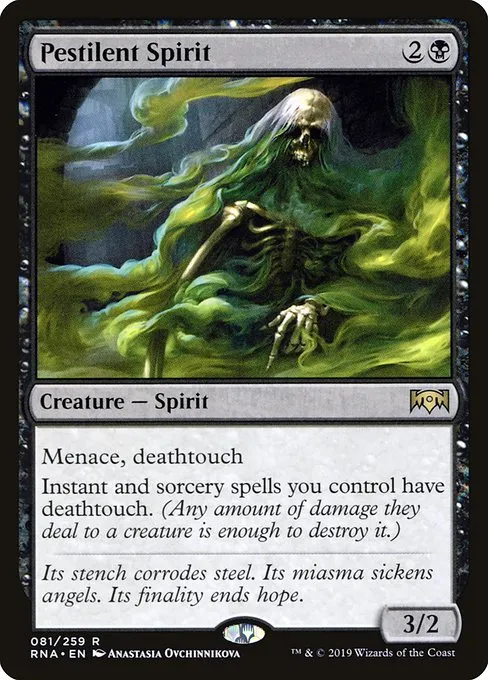 Pestilent Spirit · Ravnica Allegiance 81/273