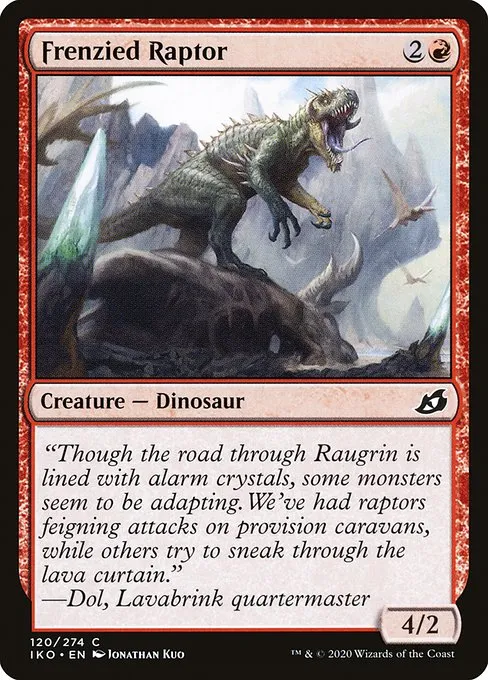 Frenzied Raptor · Ikoria: Lair of Behemoths 120/390