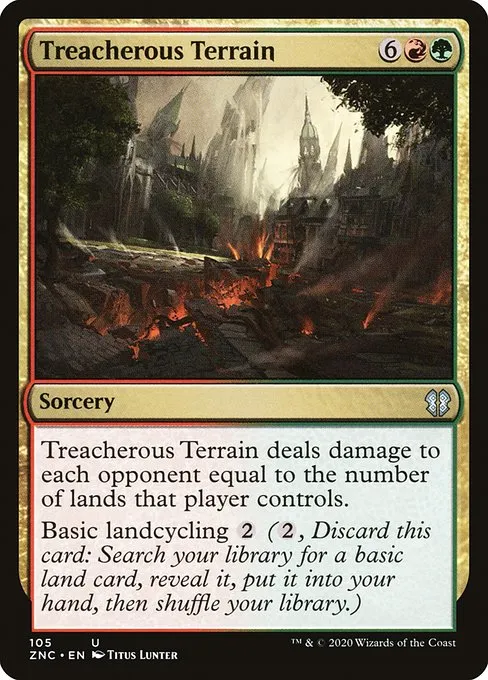 Treacherous Terrain · Zendikar Rising Commander 105/142