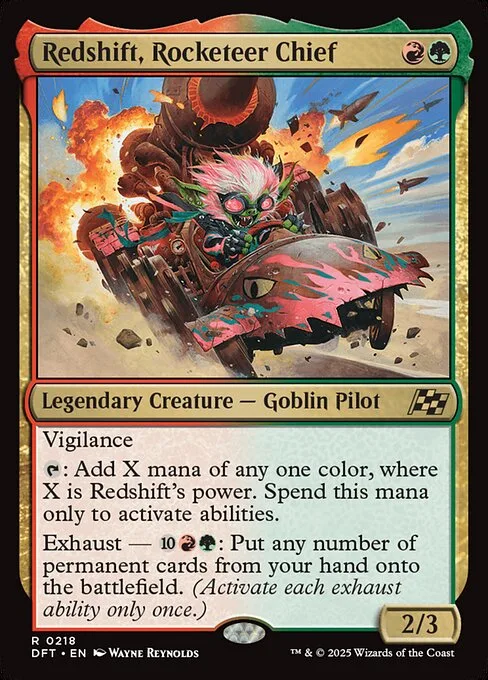 Redshift, Rocketeer Chief · Aetherdrift 218/553