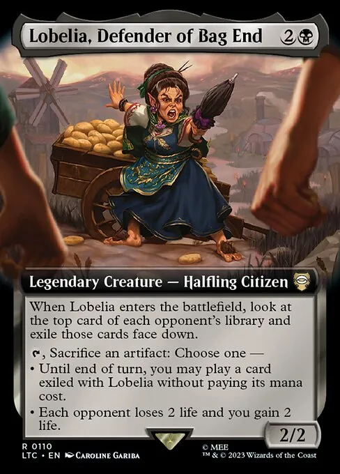 Lobelia, Defender of Bag End · Tales of Middle-earth Commander 110/591