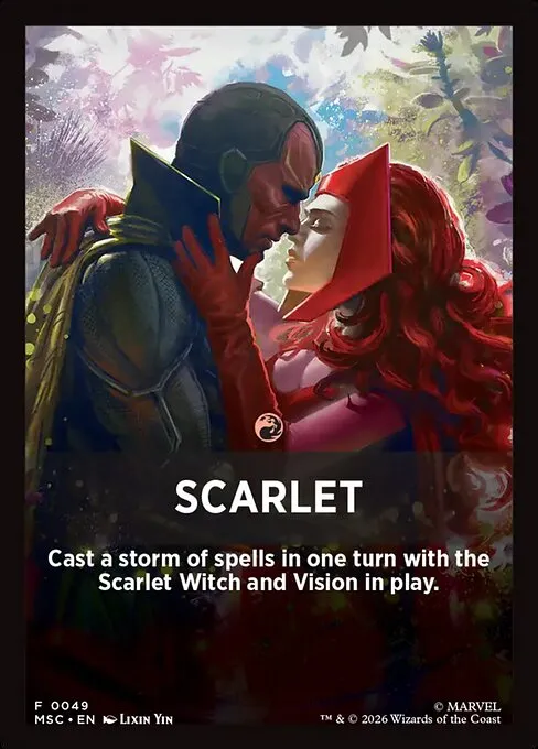 Scarlet · Marvel Super Heroes Jumpstart Front Cards 49/61