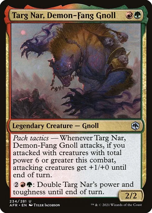 Targ Nar, Demon-Fang Gnoll · Adventures in the Forgotten Realms 234/424