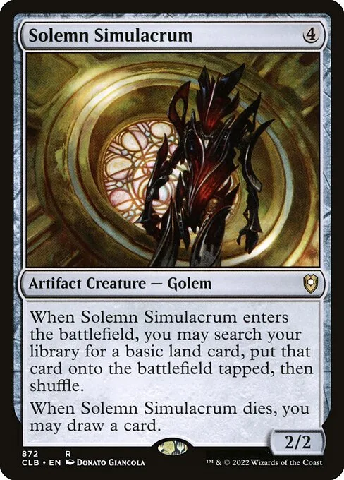 Solemn Simulacrum · Commander Legends: Battle for Baldur's Gate 872/936