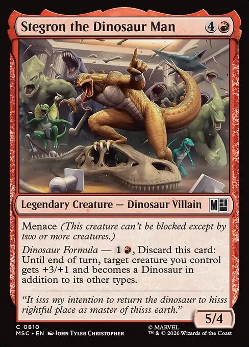Stegron the Dinosaur Man · Marvel Super Heroes Commander 810/9