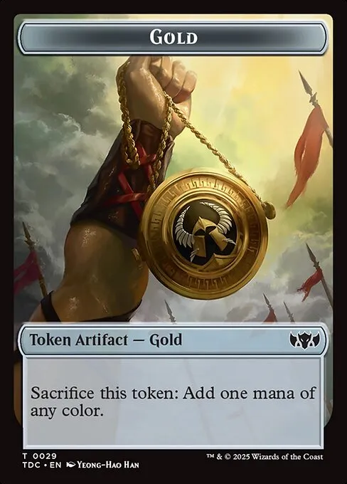 Gold · Tarkir: Dragonstorm Commander Tokens 29/34