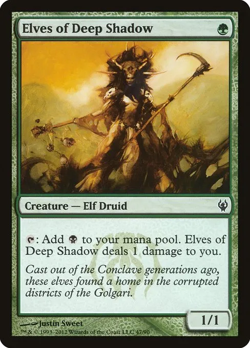Elves of Deep Shadow · Duel Decks: Izzet vs. Golgari 47/90