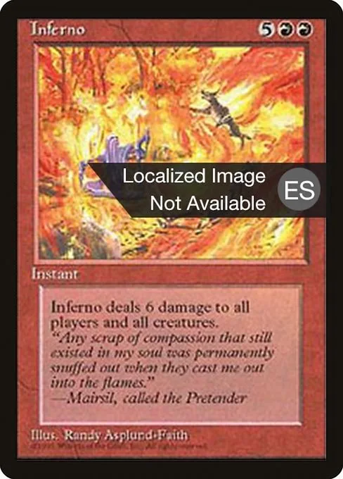 Inferno · Fourth Edition Foreign Black Border 205/378