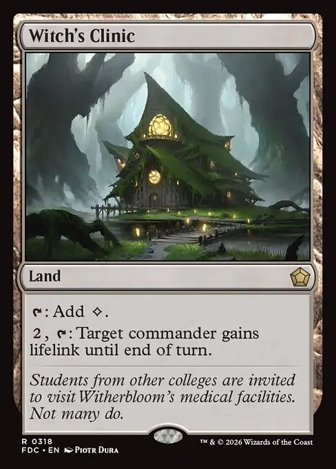 Witch's Clinic · Foundations Commander 318/3