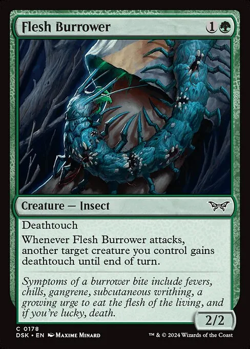 Flesh Burrower · Duskmourn: House of Horror 178/419