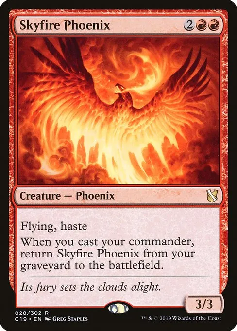 Skyfire Phoenix · Commander 2019 28/302