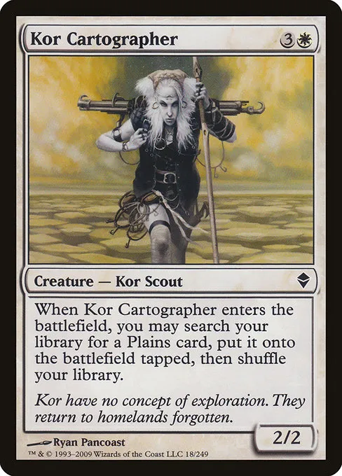 Kor Cartographer · Zendikar 18/269