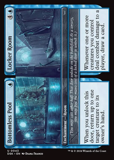 Bottomless Pool // Locker Room · Duskmourn: House of Horror 43/419