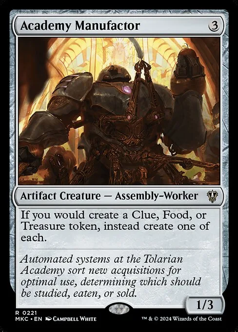 Academy Manufactor · Murders at Karlov Manor Commander 221/358