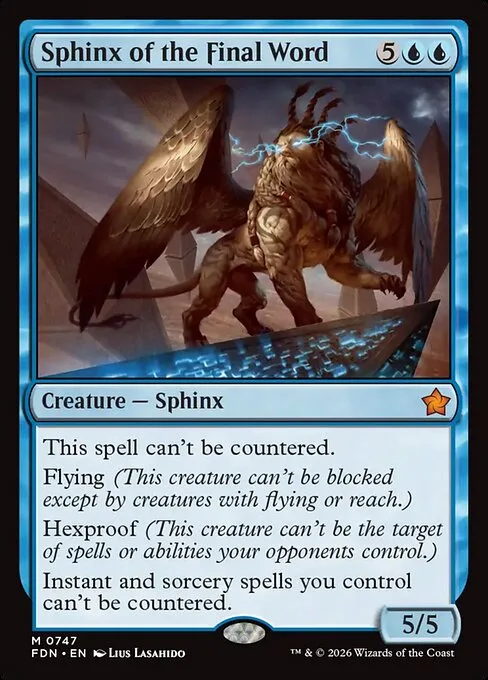 Sphinx of the Final Word · Foundations 747/771