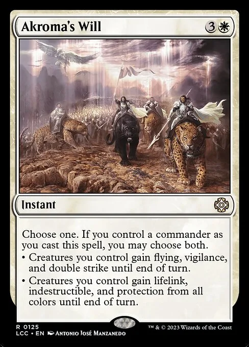 Akroma's Will · The Lost Caverns of Ixalan Commander 125/370