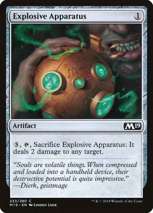 Explosive Apparatus · Core Set 2019 233/314
