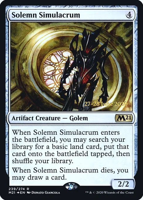 Solemn Simulacrum · Core Set 2021 Promos 239s/137