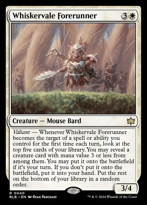 Whiskervale Forerunner · Bloomburrow 40/398