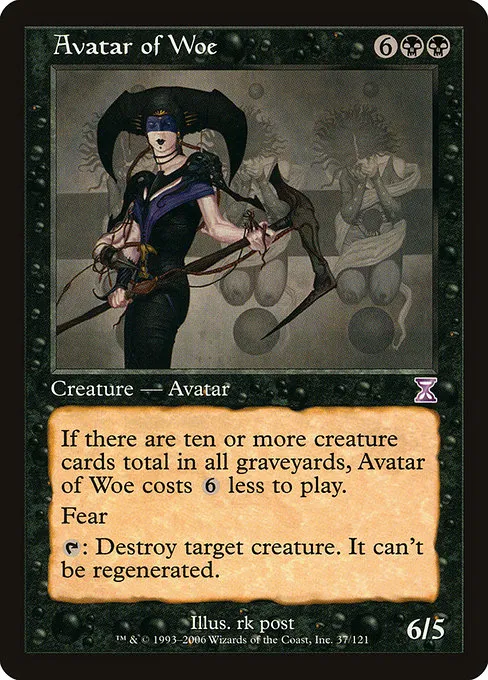 Avatar of Woe · Time Spiral Timeshifted 37/121