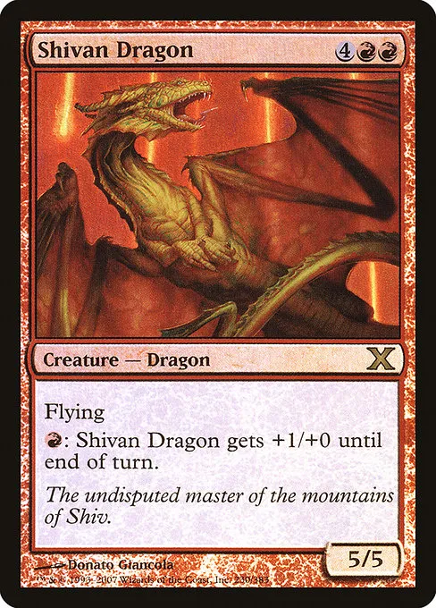 Shivan Dragon · Tenth Edition 230★/510