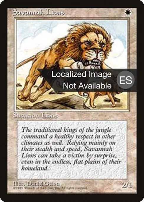 Savannah Lions · Fourth Edition Foreign Black Border 48/378