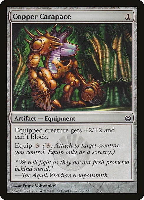 Copper Carapace · Mirrodin Besieged 102/155