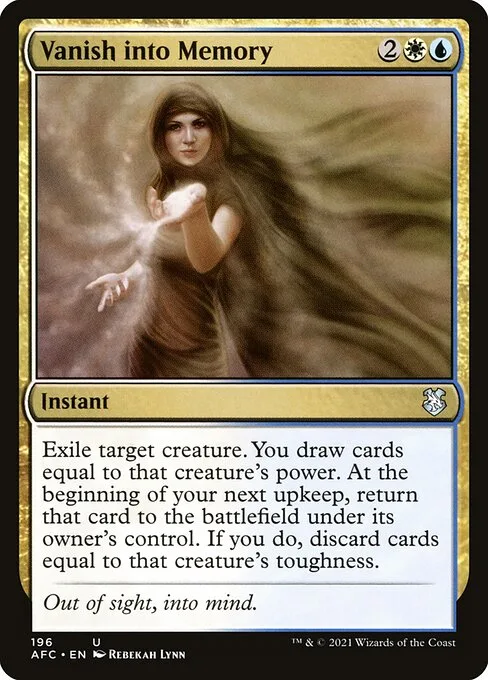 Vanish into Memory · Forgotten Realms Commander 196/331