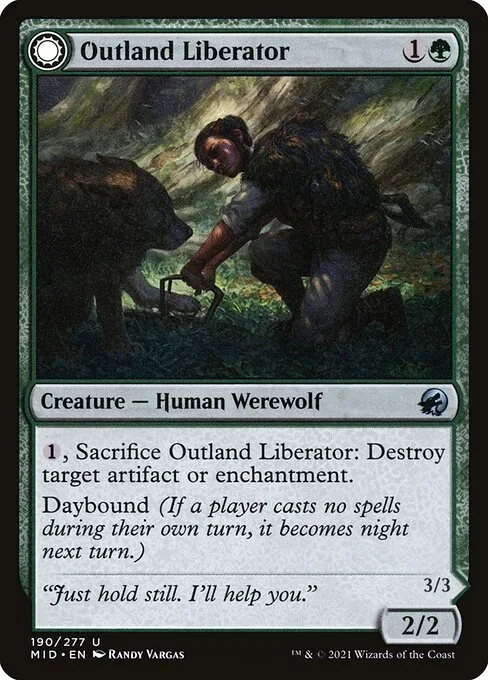 Outland Liberator // Frenzied Trapbreaker · Innistrad: Midnight Hunt 190/399