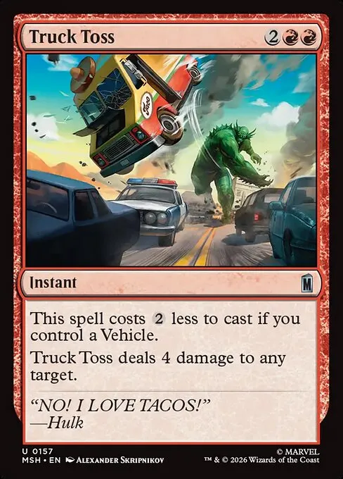 Truck Toss · Marvel Super Heroes 157/24