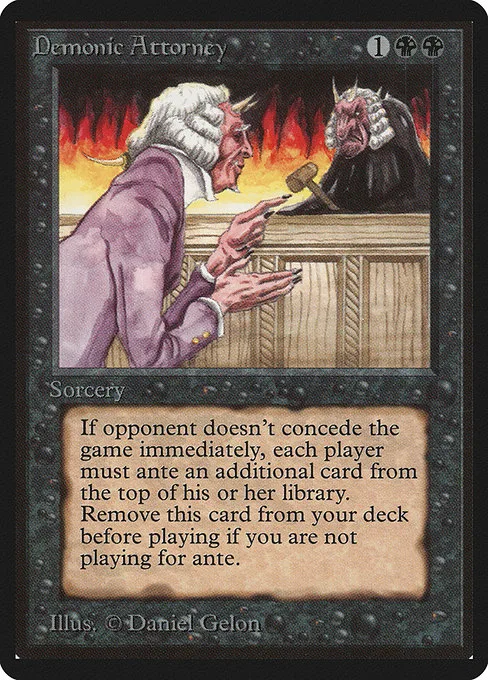 Demonic Attorney · Limited Edition Beta 103/302