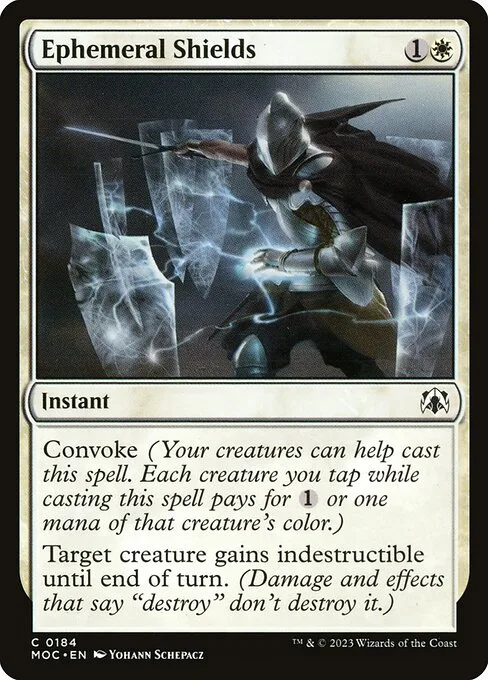 Ephemeral Shields · March of the Machine Commander 184/450