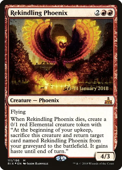 Rekindling Phoenix · Rivals of Ixalan Promos 111s/98