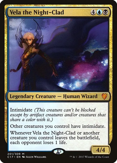 Vela the Night-Clad · Commander 2017 201/309