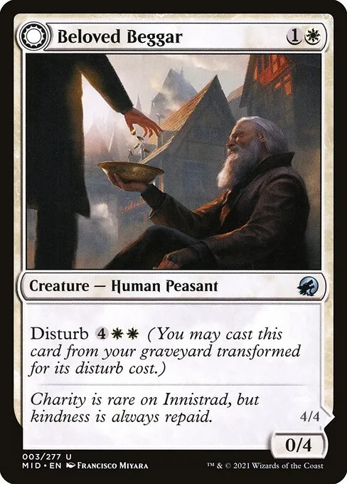 Beloved Beggar // Generous Soul · Innistrad: Midnight Hunt 3/399