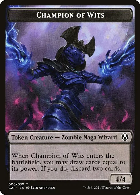 Champion of Wits · Commander 2021 Tokens 6/30