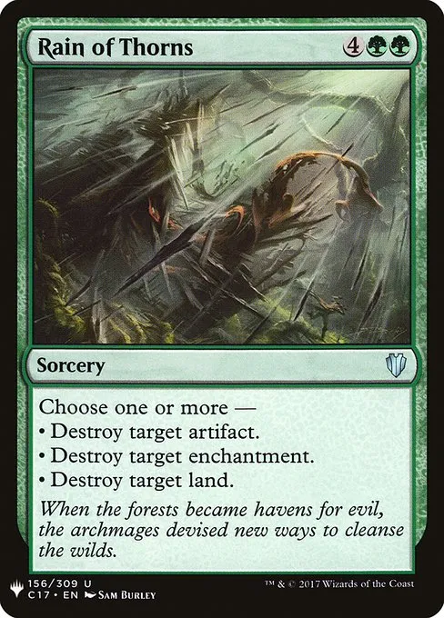 Rain of Thorns · The List C17-156/5050