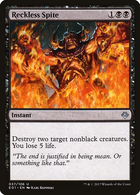 Reckless Spite · Archenemy: Nicol Bolas 37/106