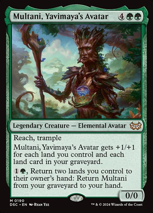 Multani, Yavimaya's Avatar · Duskmourn: House of Horror Commander 190/373