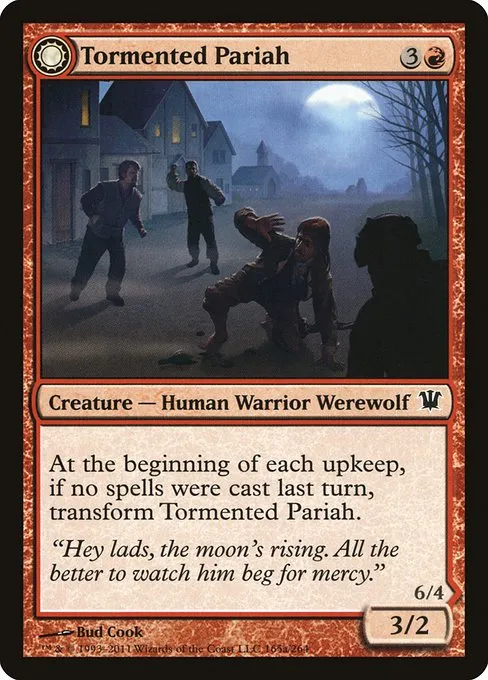 Tormented Pariah // Rampaging Werewolf · Innistrad 165/264