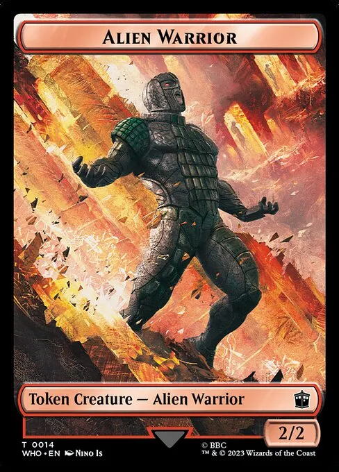 Alien Warrior · Doctor Who Tokens 14/64