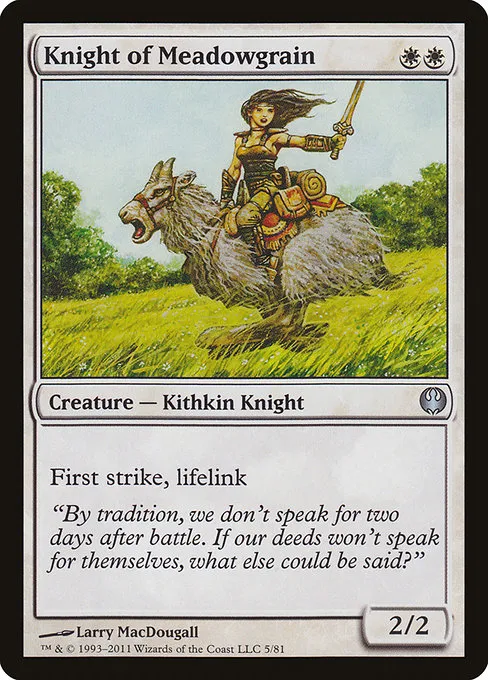 Knight of Meadowgrain · Duel Decks: Knights vs. Dragons 5/81