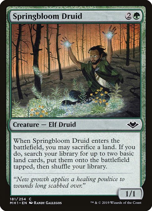 Springbloom Druid · Modern Horizons 181/255