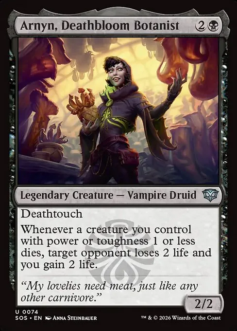 Arnyn, Deathbloom Botanist · Secrets of Strixhaven 74/368