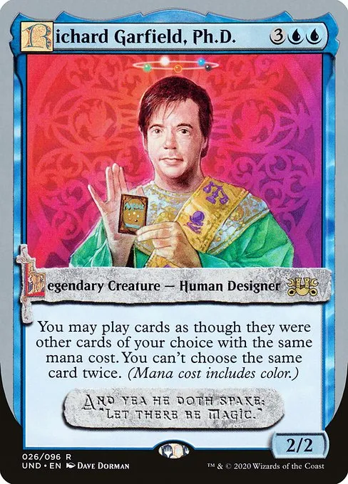 Richard Garfield, Ph.D. · Unsanctioned 26/96
