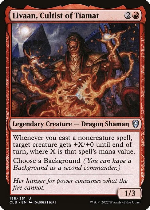 Livaan, Cultist of Tiamat · Commander Legends: Battle for Baldur's Gate 188/936