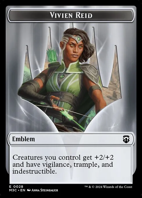 Vivien Reid Emblem · Modern Horizons 3 Commander Tokens 28/28