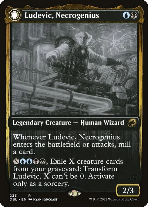 Ludevic, Necrogenius // Olag, Ludevic's Hubris · Innistrad: Double Feature 233/535