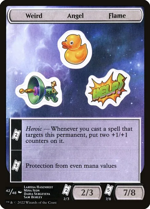 Weird Angel Flame · Unfinity Sticker Sheets 42/48