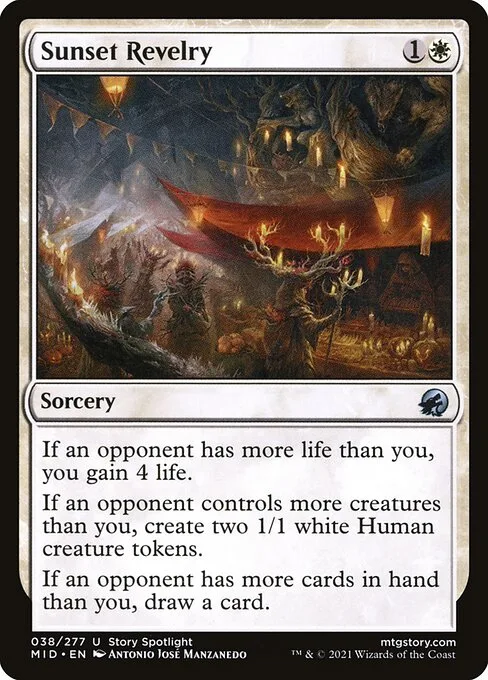 Sunset Revelry · Innistrad: Midnight Hunt 38/399